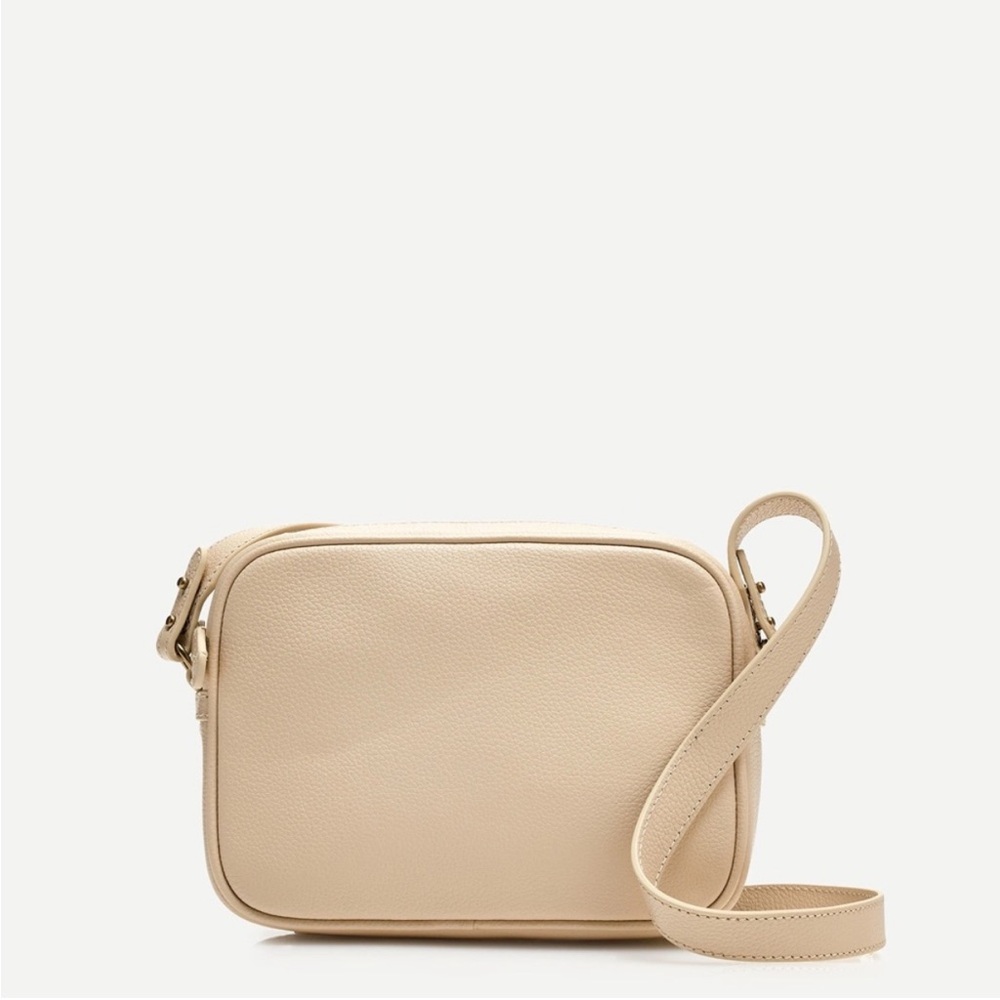 J. Crew Camera bag in pebbled leather NWOT